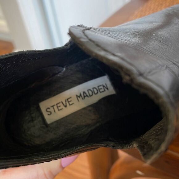 Steve Madden Black Ankle Boots - Picture 9 of 10